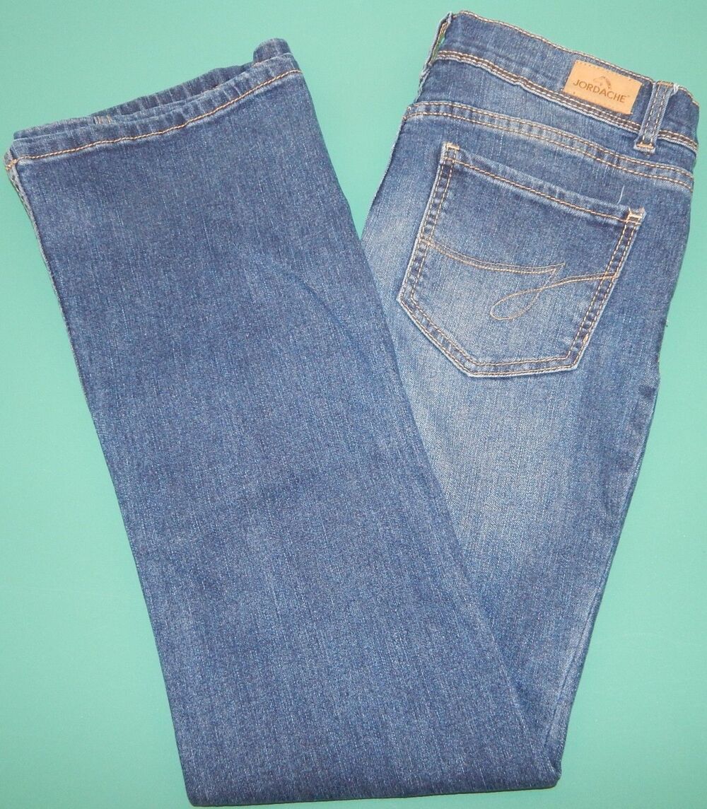 Jordache Mid Rise Bootcut Leg Jeans Medium Wash BLUE Women's Size 16 Exc. W28/26